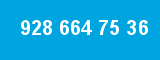 928 664 75 36 928 664 75 36